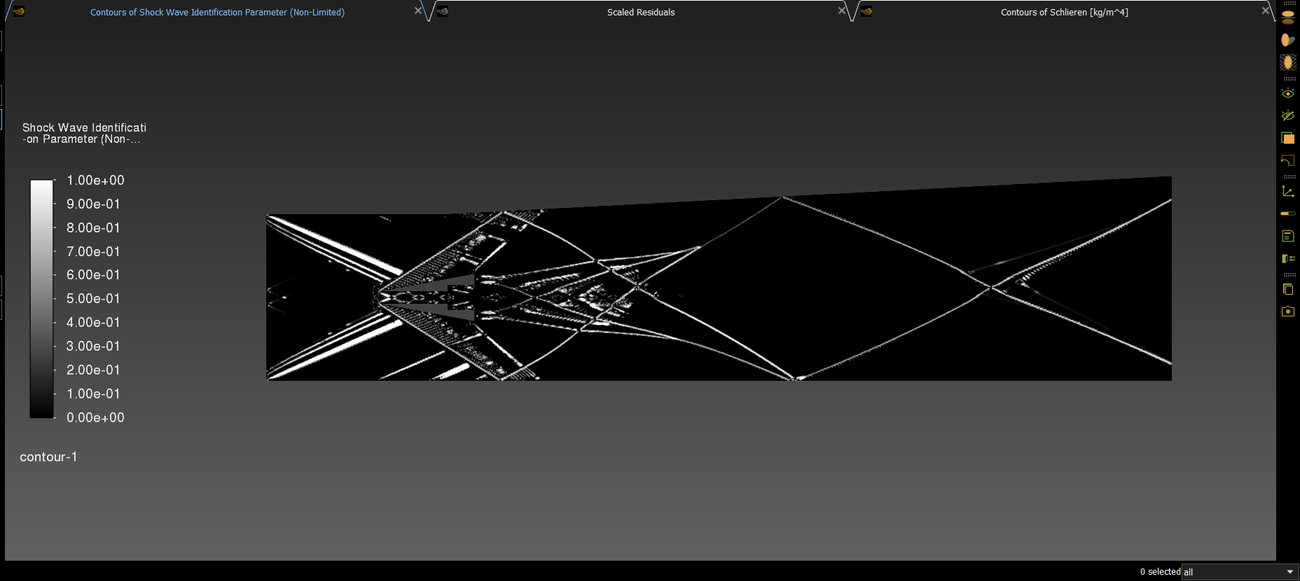 Shock Wave Schlieren Contour